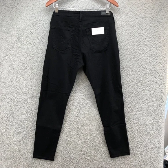 AG Adriano Goldschmied Legging Ankle Super Skinny Jeans Womens 32 14 Black New - Picture 12 of 16